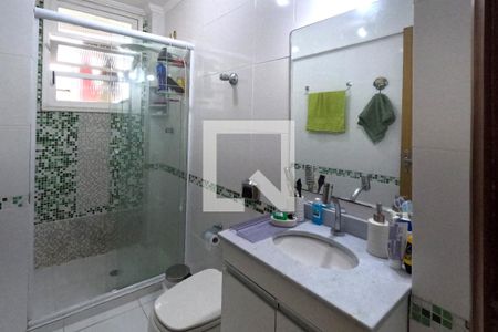 Banheiro de apartamento para alugar com 1 quarto, 46m² em Aparecida, Santos