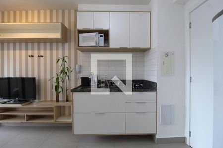 Sala/Cozinha de apartamento para alugar com 1 quarto, 30m² em Moema, São Paulo