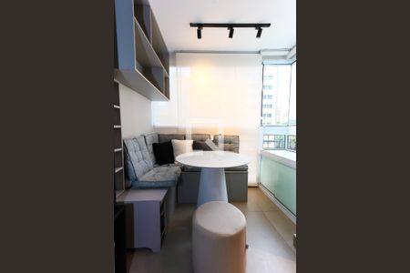 Varanda da Sala de kitnet/studio à venda com 1 quarto, 34m² em Parque Fernanda, São Paulo