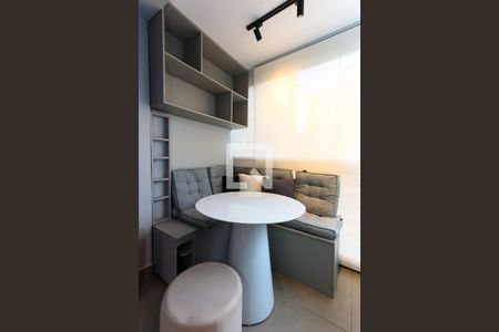 Varanda da Sala de kitnet/studio à venda com 1 quarto, 34m² em Parque Fernanda, São Paulo