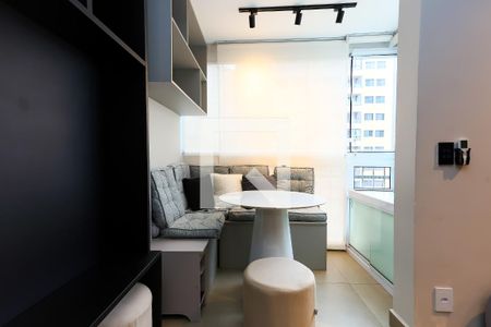 Varanda da Sala de kitnet/studio à venda com 1 quarto, 34m² em Parque Fernanda, São Paulo