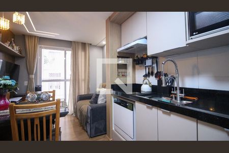 Sala/Cozinha de apartamento à venda com 1 quarto, 36m² em Vila Ema, São Paulo