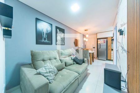 Sala de apartamento para alugar com 2 quartos, 46m² em Campestre, Santo André