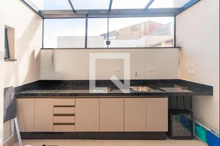 Vista da Sala de apartamento à venda com 2 quartos, 59m² em Vila Humaita, Santo André