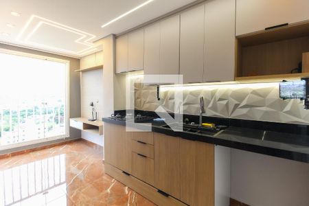 Sala - Cozinha de apartamento para alugar com 2 quartos, 32m² em Vila Curuçá Velha, São Paulo