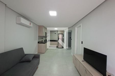 Sala de apartamento para alugar com 1 quarto, 54m² em Vila Caiçara, Praia Grande