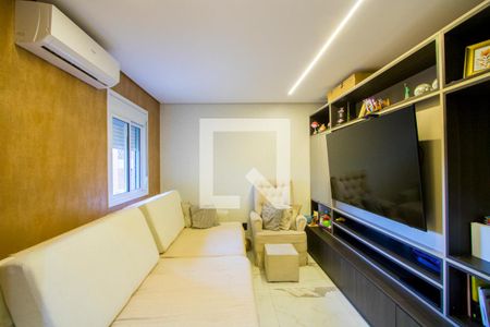 Sala de TV de apartamento à venda com 3 quartos, 125m² em Jardim, Santo André