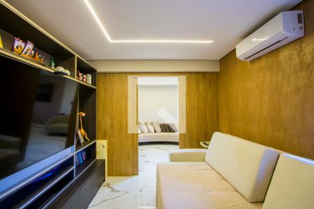 Sala de TV de apartamento à venda com 3 quartos, 125m² em Jardim, Santo André