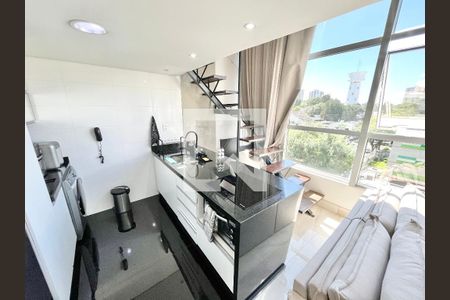 Sala/Cozinha de kitnet/studio à venda com 1 quarto, 42m² em Santana, São Paulo