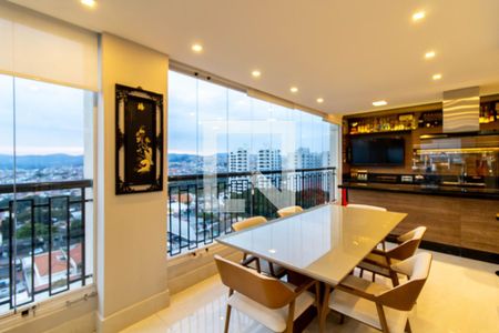 Varanda Gourmet de apartamento à venda com 4 quartos, 182m² em Vila Rosalia, Guarulhos