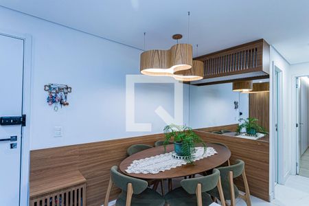 Sala e varanda extendida de apartamento à venda com 2 quartos, 67m² em Vila Arcadia, São Paulo