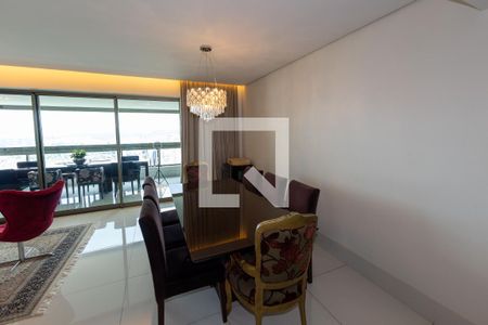 Sala de Jantar de apartamento à venda com 4 quartos, 201m² em Vila da Serra, Nova Lima