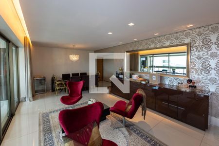 Sala de Estar  de apartamento à venda com 4 quartos, 201m² em Vila da Serra, Nova Lima