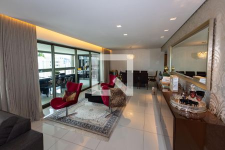 Sala de Estar  de apartamento à venda com 4 quartos, 201m² em Vila da Serra, Nova Lima