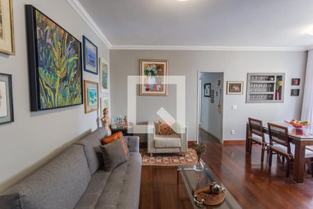 Sala 1 de apartamento à venda com 3 quartos, 120m² em Santo Antônio, Belo Horizonte