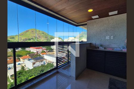 Varanda da Sala de apartamento à venda com 2 quartos, 62m² em Recreio dos Bandeirantes, Rio de Janeiro