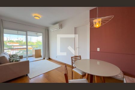Sala de apartamento para alugar com 1 quarto, 49m² em Vila Cordeiro, São Paulo