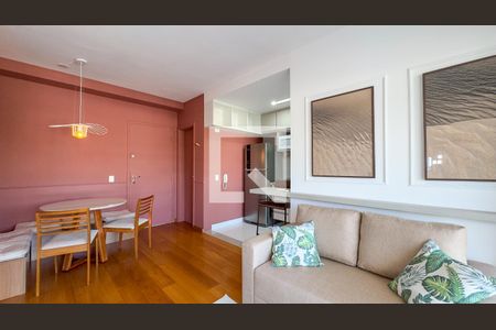 Sala de apartamento para alugar com 1 quarto, 49m² em Vila Cordeiro, São Paulo
