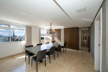 SALA de apartamento à venda com 3 quartos, 366m² em Sion, Belo Horizonte