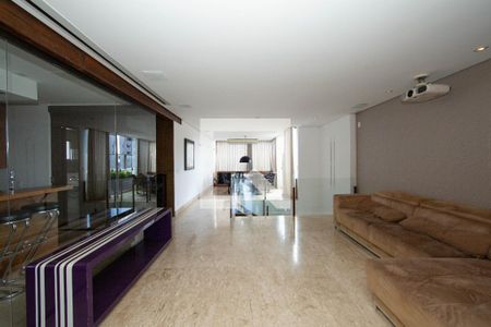 SALA de apartamento à venda com 3 quartos, 366m² em Sion, Belo Horizonte