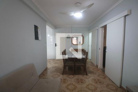 Sala de apartamento para alugar com 1 quarto, 75m² em Balneario Cidade Atlantica, Guarujá