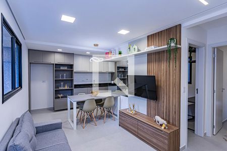 Sala, cozinha e área de serviço de apartamento à venda com 2 quartos, 42m² em Parque Sao Domingos, São Paulo