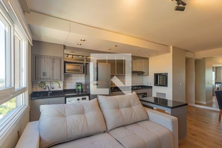 Sala/Cozinha de apartamento para alugar com 2 quartos, 54m² em Centro, Canoas