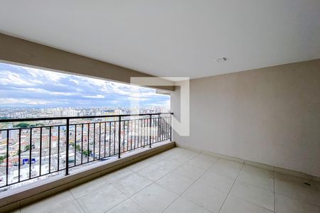 Varanda da Sala de apartamento para alugar com 3 quartos, 126m² em Brás, São Paulo