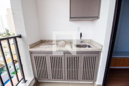 Varanda da Sala de kitnet/studio para alugar com 1 quarto, 49m² em Parque Campolim, Sorocaba