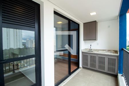Varanda da Sala de kitnet/studio para alugar com 1 quarto, 49m² em Parque Campolim, Sorocaba