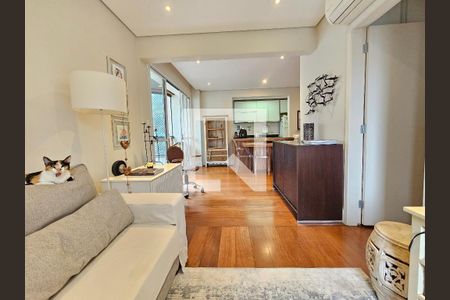 Sala de apartamento à venda com 1 quarto, 63m² em Campo Belo, São Paulo