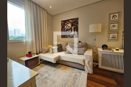 Sala de apartamento à venda com 1 quarto, 63m² em Campo Belo, São Paulo