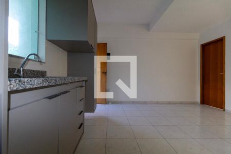Sala, Cozinha e área de serviço de apartamento para alugar com 1 quarto, 36m² em Penha de França, São Paulo