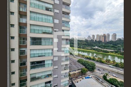 Vista da Sacada da Sala de apartamento para alugar com 2 quartos, 63m² em Jardim Caravelas, São Paulo