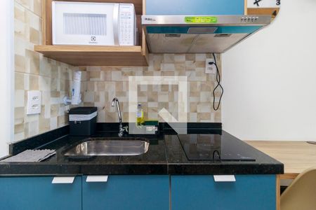 Sala/Cozinha de kitnet/studio para alugar com 1 quarto, 34m² em Santo Amaro, São Paulo