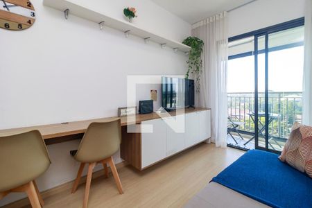 Sala/Cozinha de kitnet/studio para alugar com 1 quarto, 34m² em Santo Amaro, São Paulo