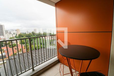 Varanda de kitnet/studio para alugar com 1 quarto, 32m² em Santo Amaro, São Paulo