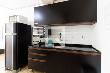 Cozinha de apartamento para alugar com 1 quarto, 37m² em Centro Histórico de São Paulo, São Paulo
