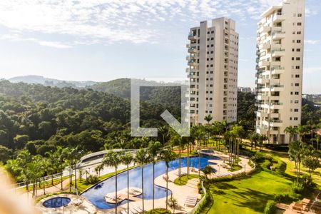 Vista da Sala de apartamento à venda com 3 quartos, 284m² em Tamboré, Santana de Parnaíba