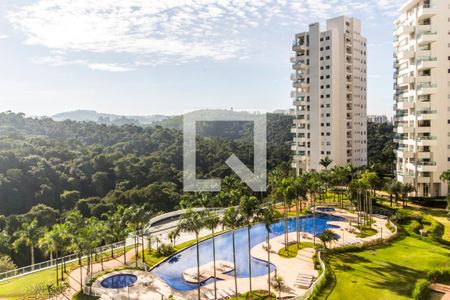 Vista da Sala de apartamento à venda com 3 quartos, 284m² em Tamboré, Santana de Parnaíba