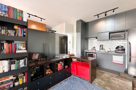 Sala de apartamento à venda com 1 quarto, 49m² em Jardim do Mar, São Bernardo do Campo