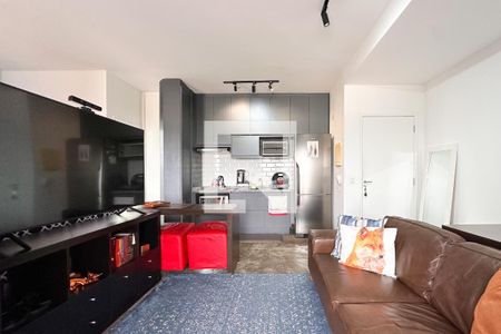 Sala de apartamento à venda com 1 quarto, 49m² em Jardim do Mar, São Bernardo do Campo