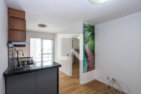 Sala e Cozinha de apartamento para alugar com 1 quarto, 35m² em Vila Monumento, São Paulo