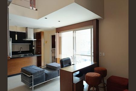 Sala de apartamento à venda com 1 quarto, 68m² em Pinheiros, São Paulo