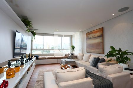 Sala  de apartamento à venda com 3 quartos, 126m² em Vila Andrade, São Paulo