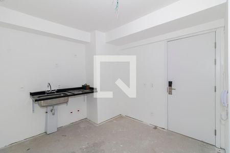 Cozinha de kitnet/studio à venda com 1 quarto, 26m² em Indianópolis, São Paulo