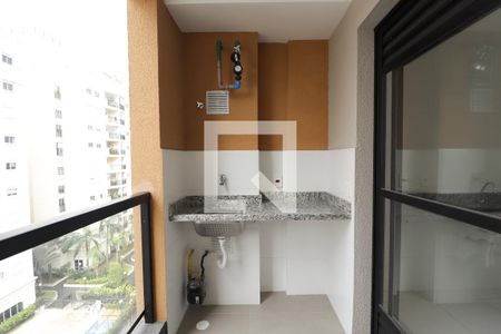 Sala/Cozinha/Área de Serviço de apartamento à venda com 2 quartos, 40m² em Carandiru, São Paulo