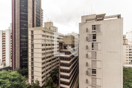 Vista da Sala de apartamento para alugar com 1 quarto, 40m² em Higienópolis, São Paulo