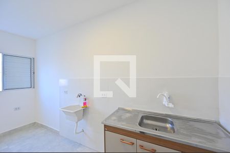 Cozinha/Lavanderia de kitnet/studio para alugar com 1 quarto, 16m² em Vila do Encontro, São Paulo