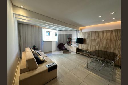 Sala de apartamento à venda com 3 quartos, 88m² em Anchieta, Belo Horizonte